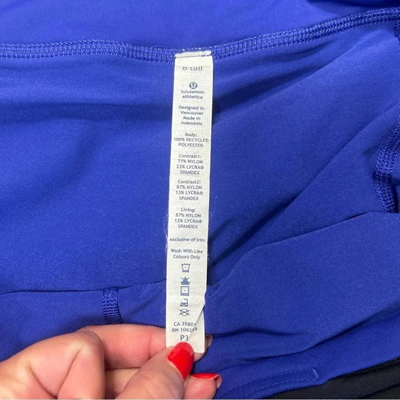 Lululemon Pace Setter Pleated Skirt Milky Way Galaxy Blue Marble RARE🦄 / 8T - Picture 16 of 16